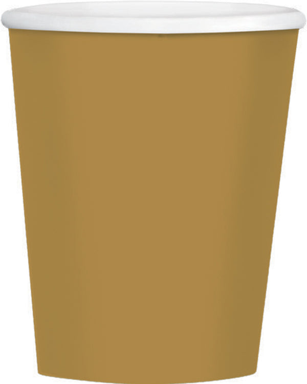 Gold 354ml Paper Coffee Cups Pack of 40