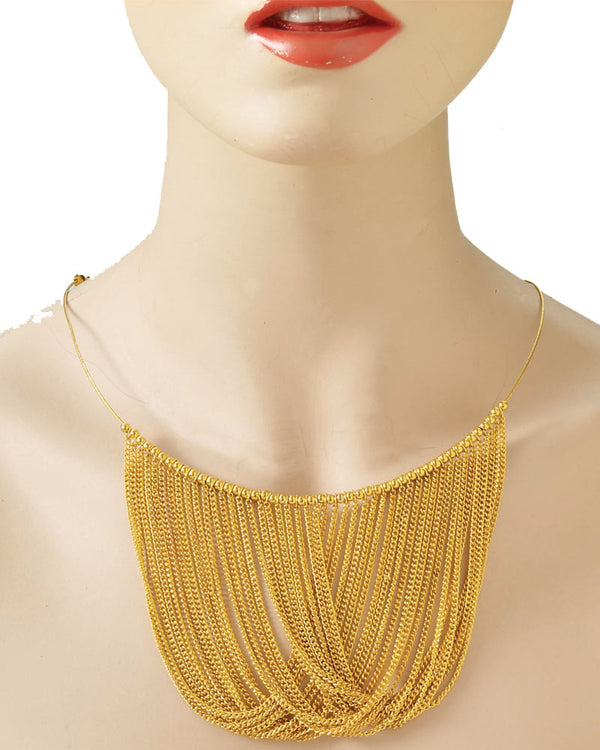 70s Gold Chain Disco Necklace
