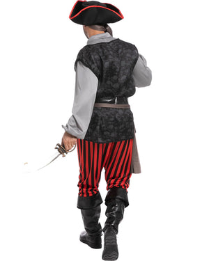 Gray Pirate Mens Costume