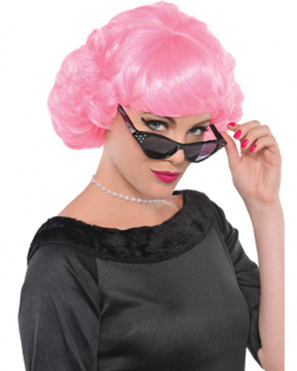 Grease Frenchy Pink Wig