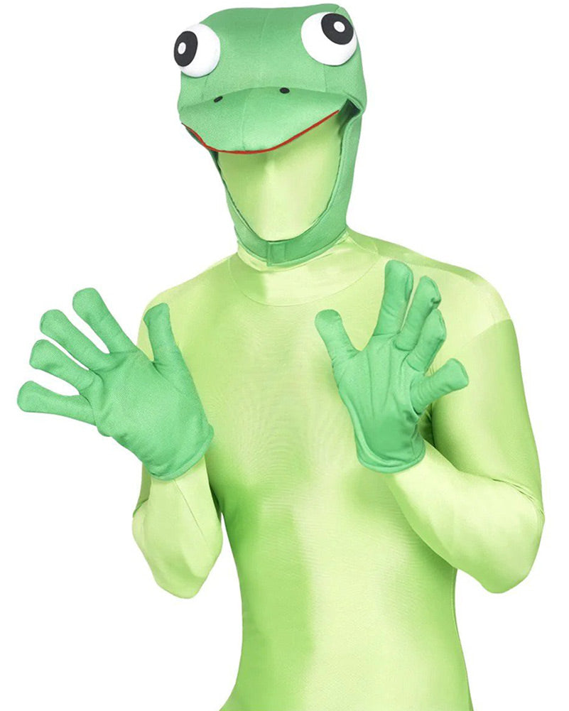Green Frog Hood and Gloves Set