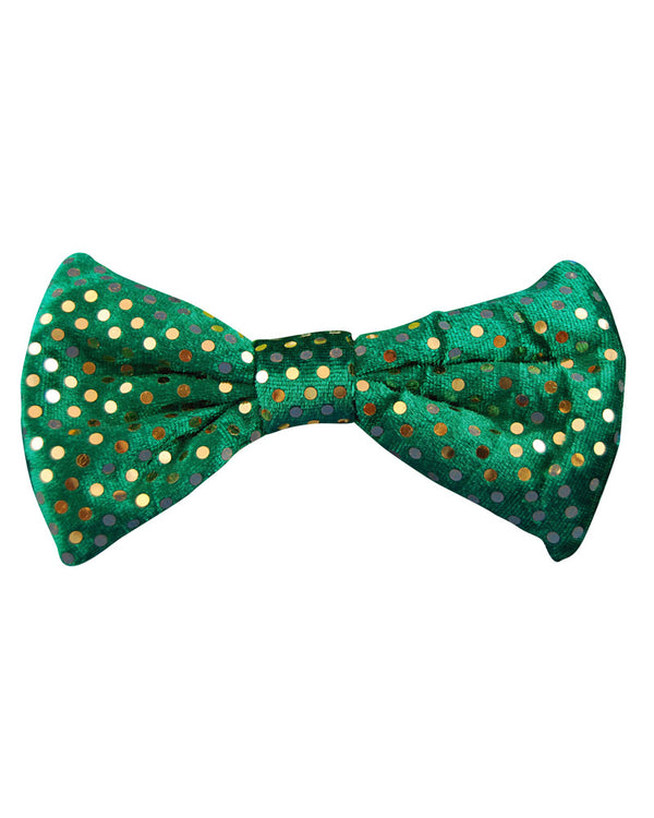Green With Spots St Patricks Day Bow Tie