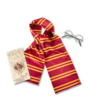Harry Potter Scarf Glasses and Marauders Map Set