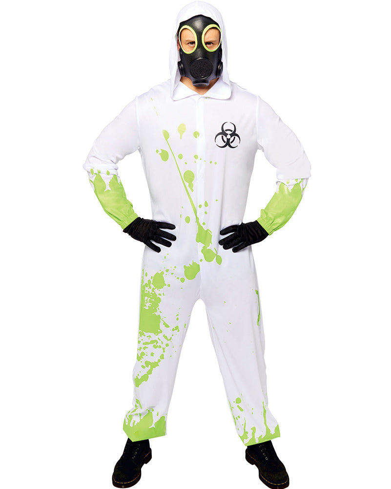 White Hazmat Suit Mens Costume