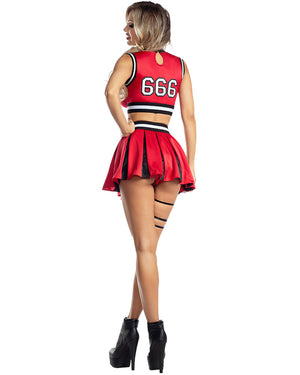 Hellbent Cheerleader Womens Costume
