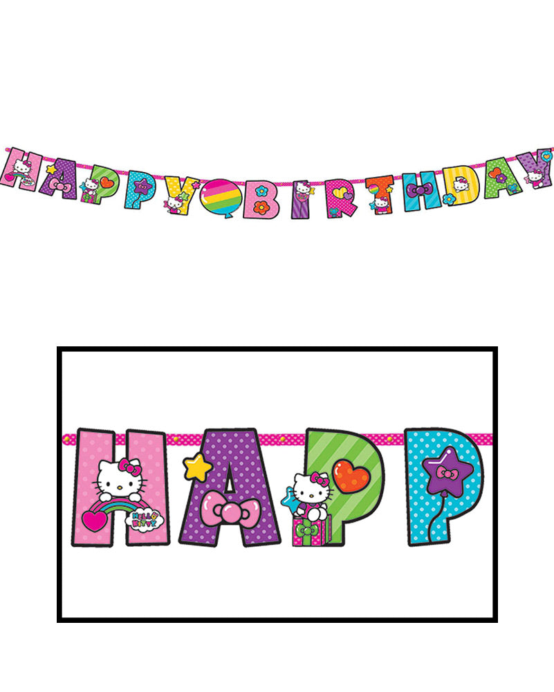 Hello Kitty Rainbow Add an Age Banner 3.2m