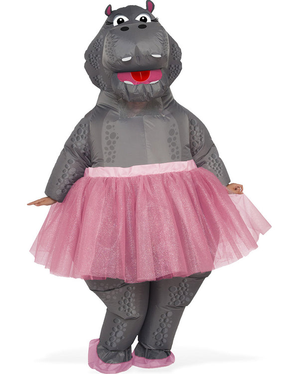 Hippo Ballerina Inflatable Adult Costume