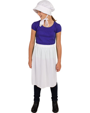 Historical Bonnet and Apron Girls Costume