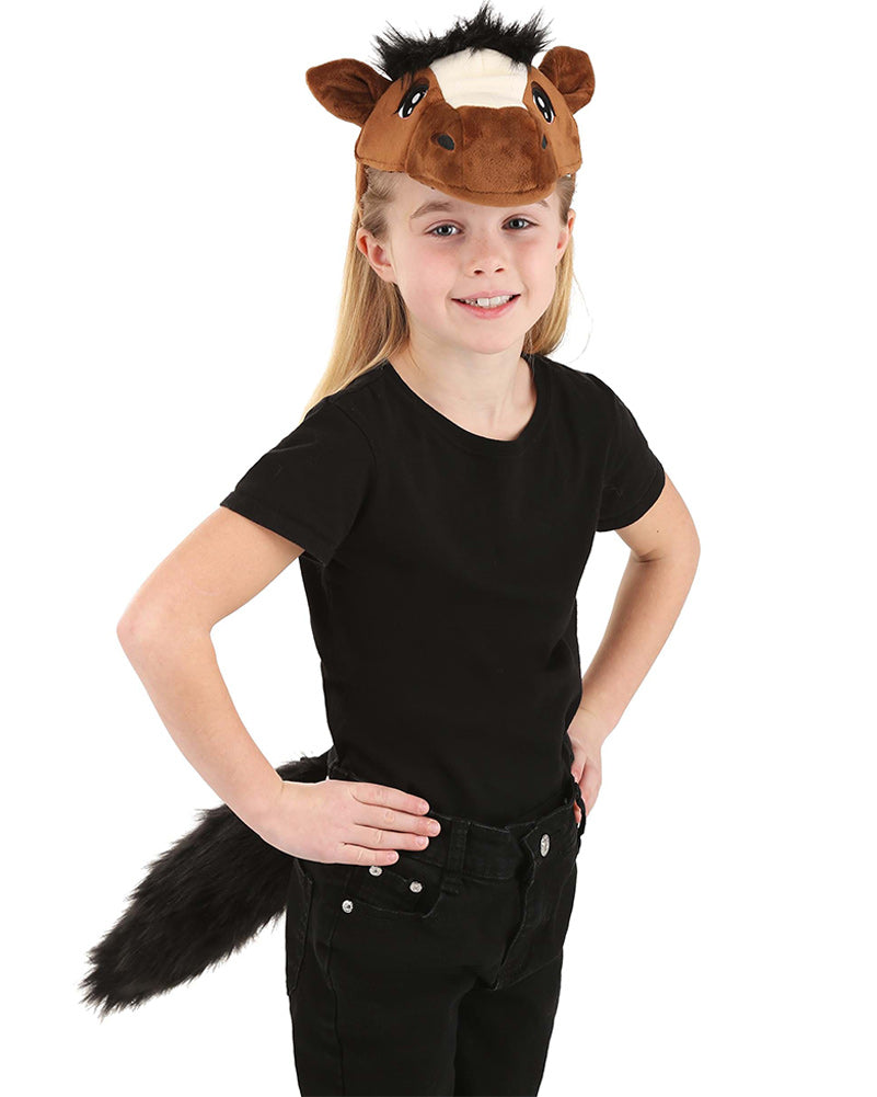 Horse Headband and Tail Deluxe Set