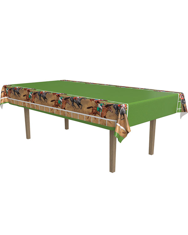 Horseracing Plastic Tablecover 1.3m