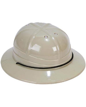 Khaki Plastic Safari Helmet
