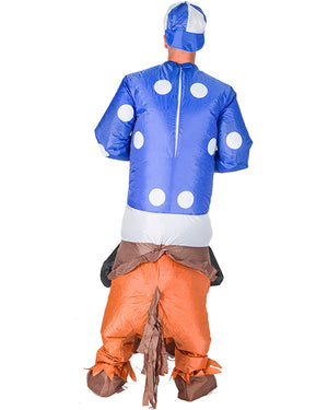 Jockey Inflatable Adult Costume