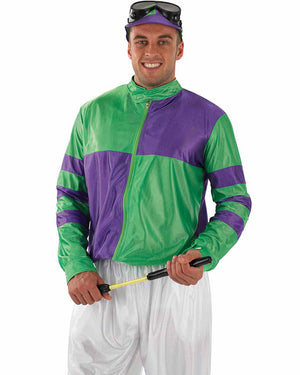 Jockey Purple and Green Mens Costume