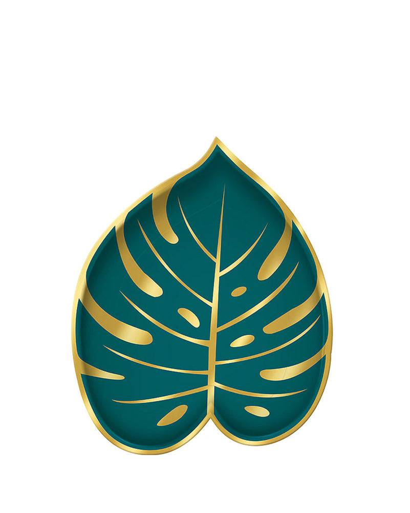 Key West 18cm Palm Leaf Paper Dessert Plates Pack of 8