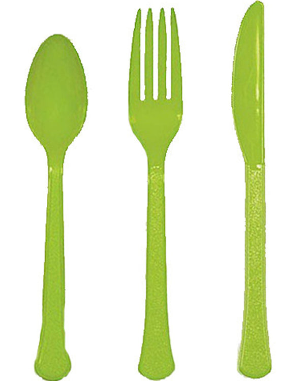Kiwi Premium Plastic Assorted Cutlery Pack of 24