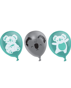 Koala 30cm Latex Balloons Pack of 6