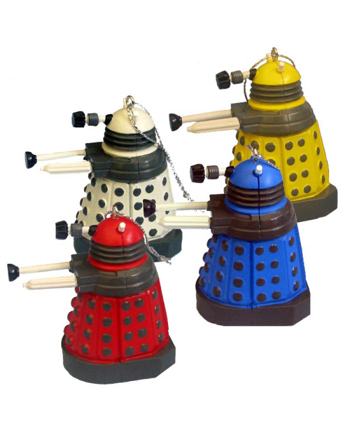 Doctor Who Dalek Christmas Ornaments Set of 4