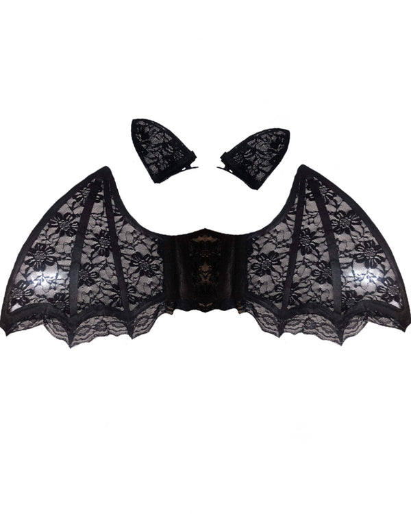 Lace Bat Wings and Ears Set
