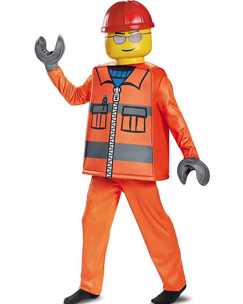 Lego Construction Worker Deluxe Boys Costume
