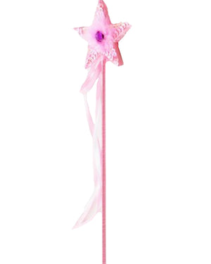 Fluffy Star Light Pink Wand