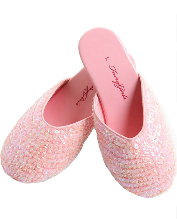 Princess Sparkle Light Pink Girls Slippers