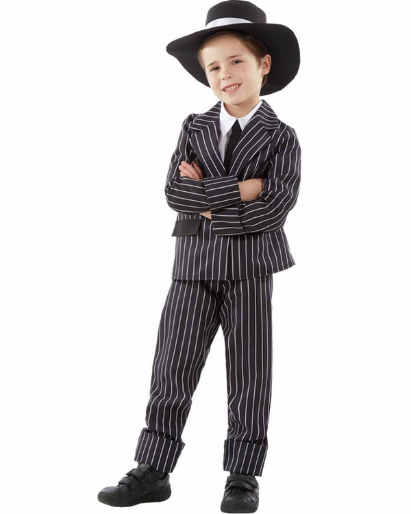20s Little Pinstripe Gangster Boys Costume