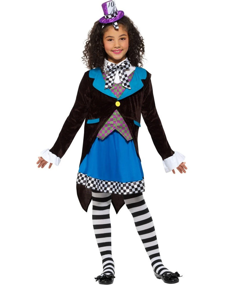 Little Miss Hatter Deluxe Girls Costume