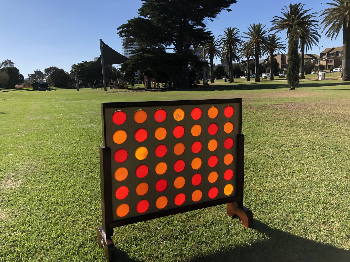Mega4 Hardwood Connect Four In A Row Game Set 75cm