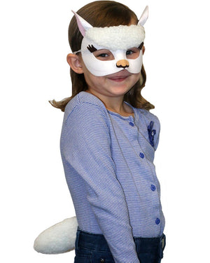 Lovely Llama Deluxe Animal Mask and Tail Set