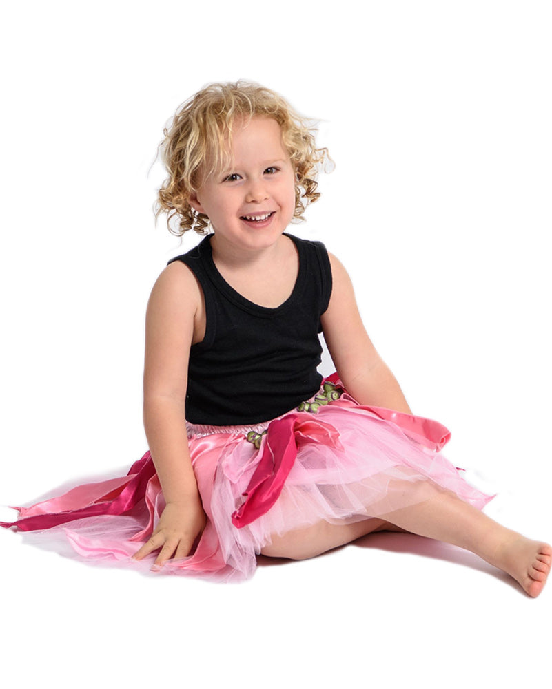 Pink Gum Blossom Deluxe Kids Skirt