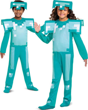 Minecraft Armor Fancy Dress Kids Costume