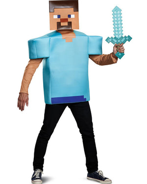 Minecraft Steve Classic Mens Costume