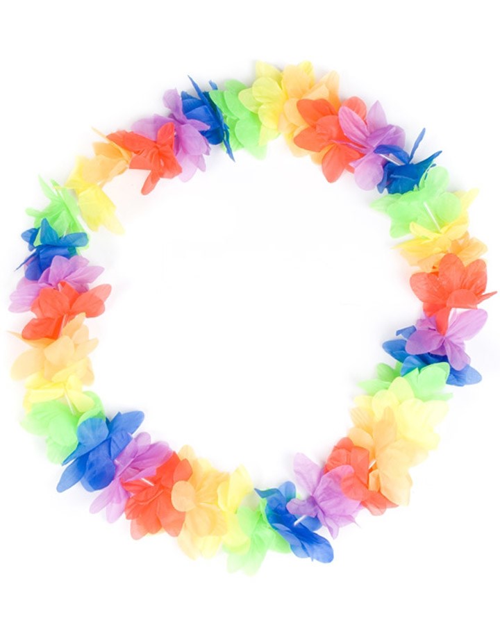 Mini Multi Colour Flower Lei Pack of 6
