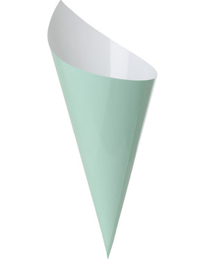 Mint Green Paper Snack Cones Pack of 10