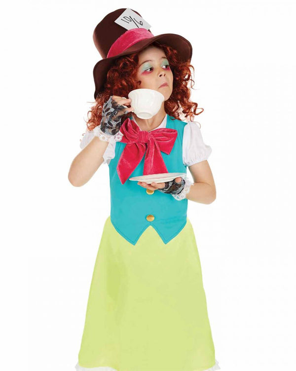 Miss Hatter Dress Girls Costume