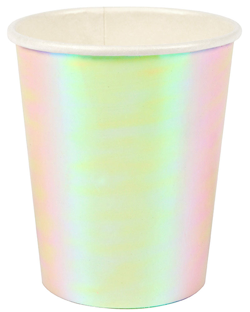 Iridescent 266ml Party Cups Pack of 8