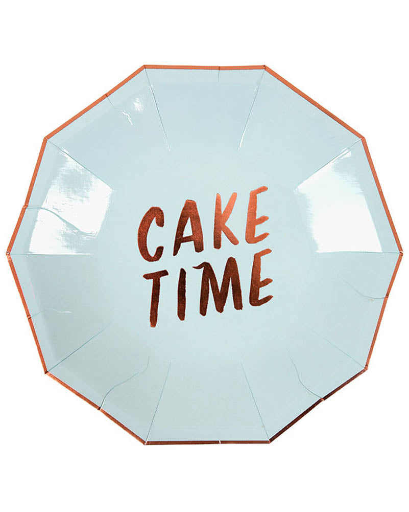 Typographic Party Plates 8 Pack