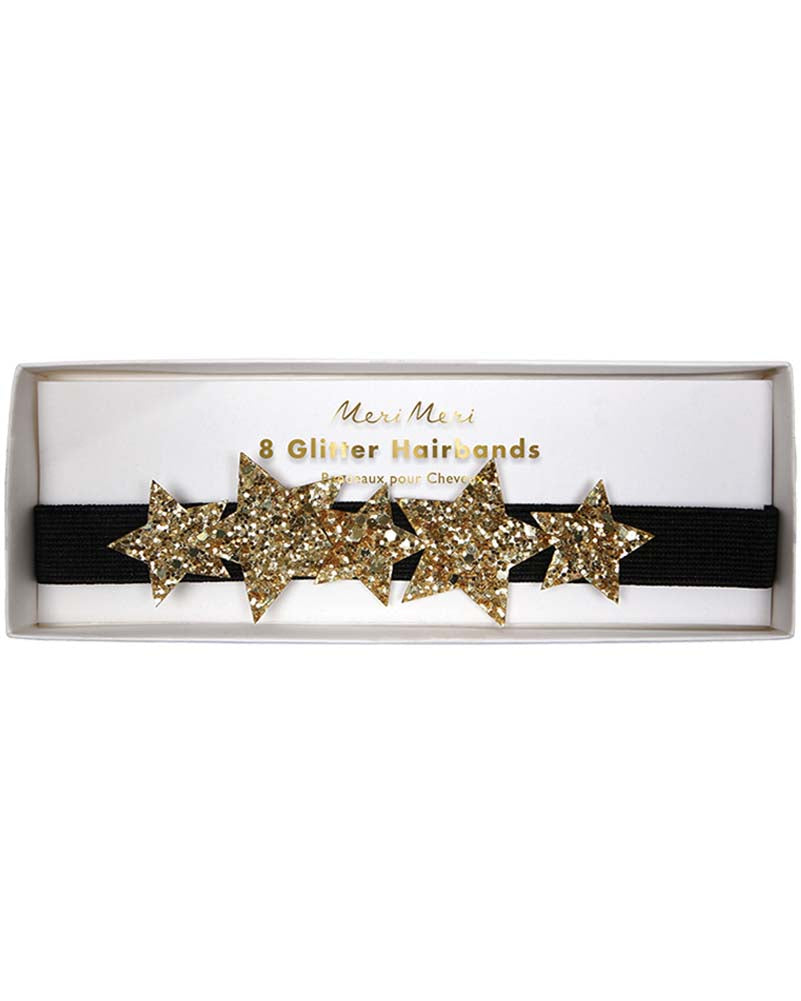 Gold Star Headbands Pack of 8