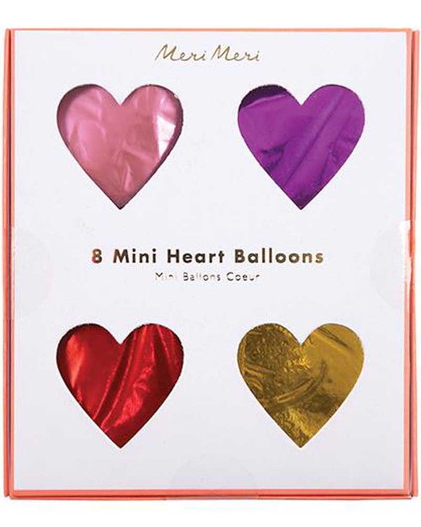 Meri Meri Mini Heart Balloons Pack of 8