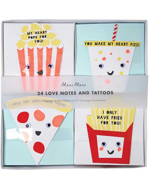 Meri Meri Fun Foods Cards And Tattoos Set of 24