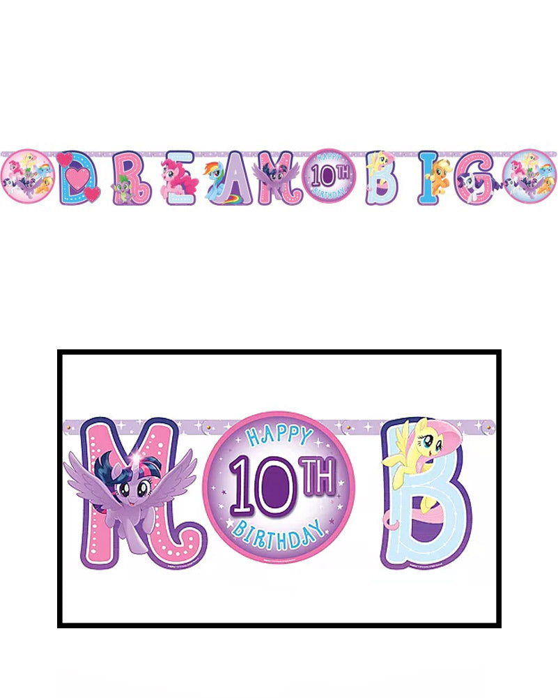 My Little Pony Friendship Adventure Add an Age Jumbo Letter Banner 2.5m
