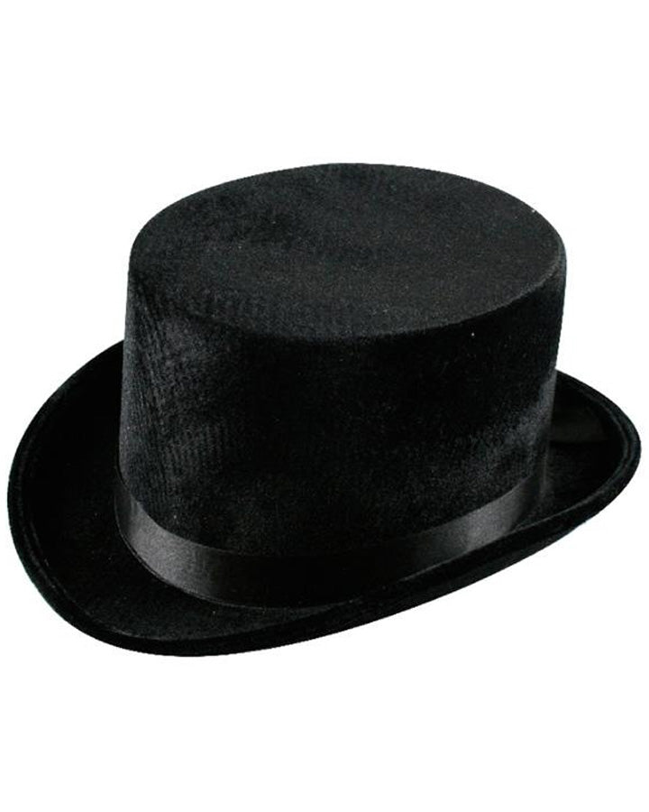 Black Velvet and Satin Top Hat