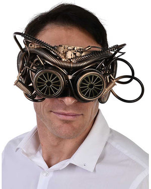 Gold Steampunk Maximillian Mask