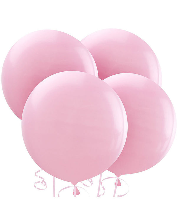 New Pink 60cm latex Balloons Pack of 4