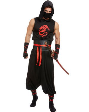 Masked Ninja Mens Costume