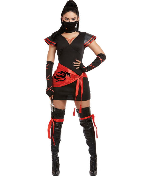 Masked Ninja Womens Costume
