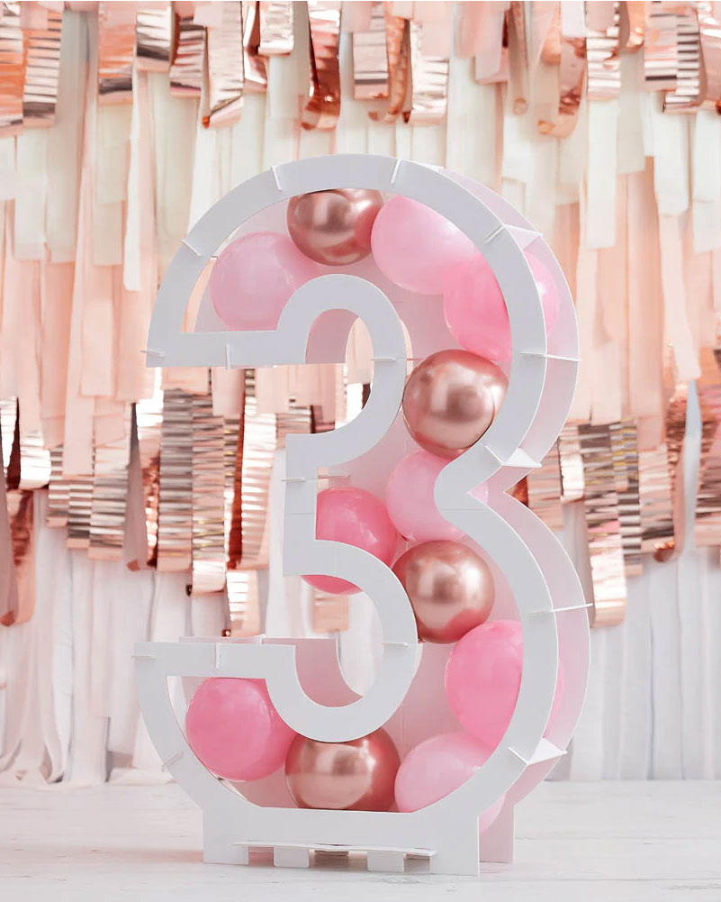 Mix It Up Number 3 Balloon Kit