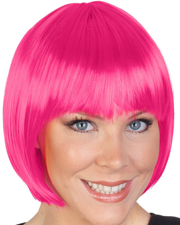 Hot Pink Bob Wig