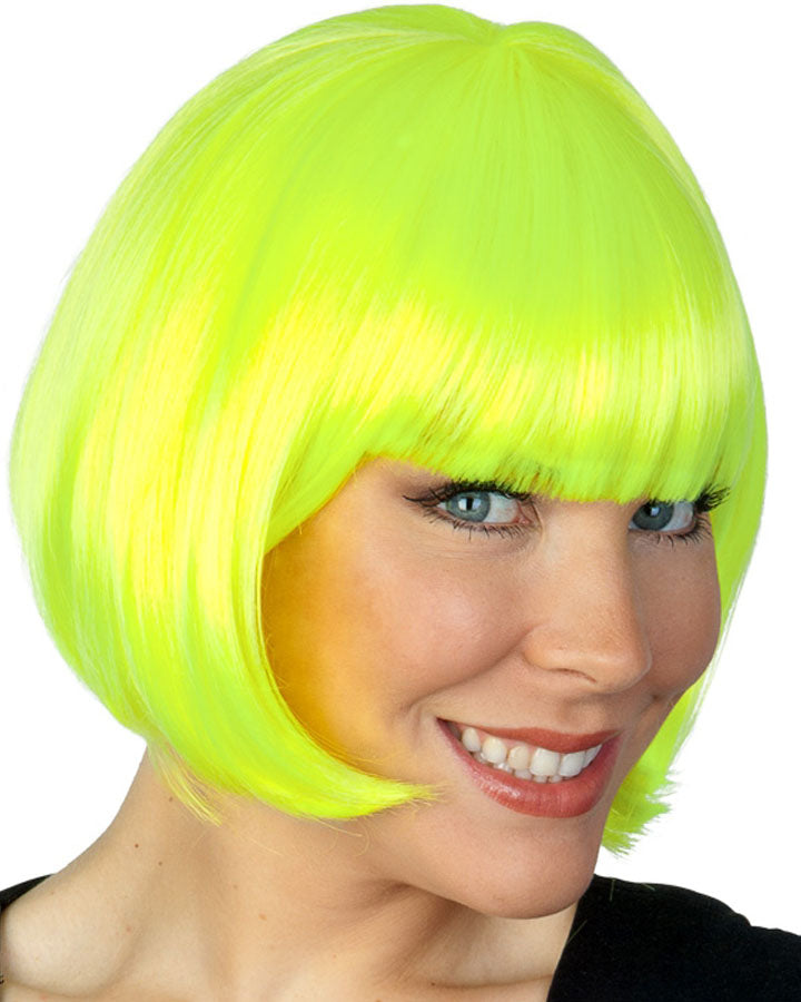 Neon Yellow Bob Wig