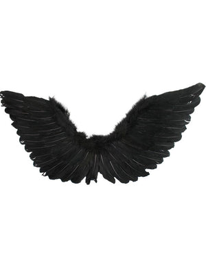 Large Black Feather Wings